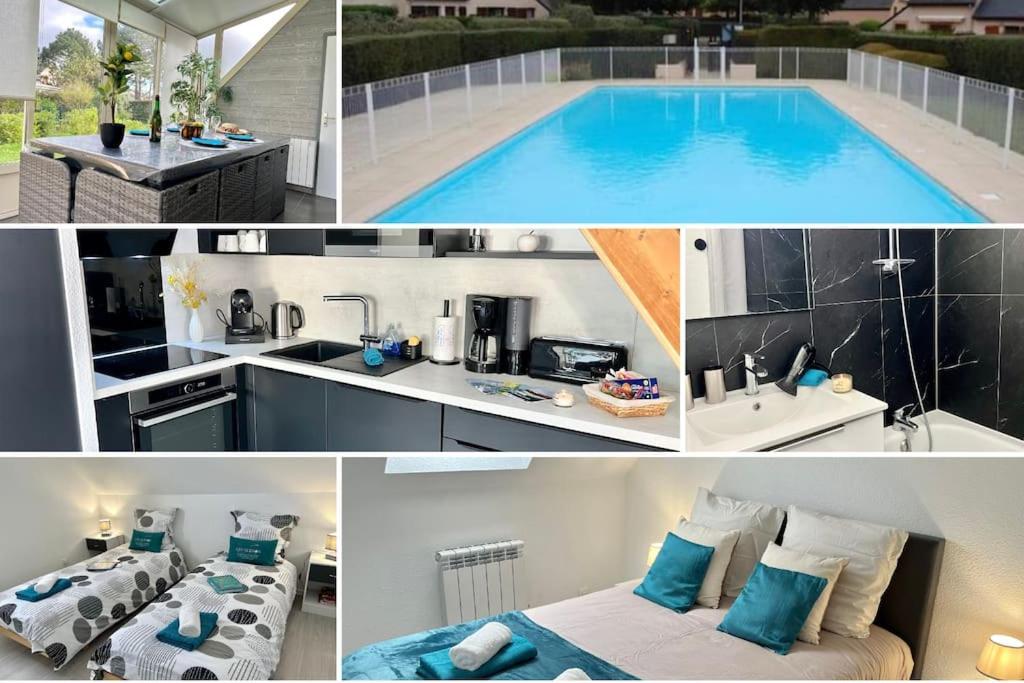 Perle Beach, Petite Maison Situee En Bord De Plage, Piscine. Guidel Ngoại thất bức ảnh